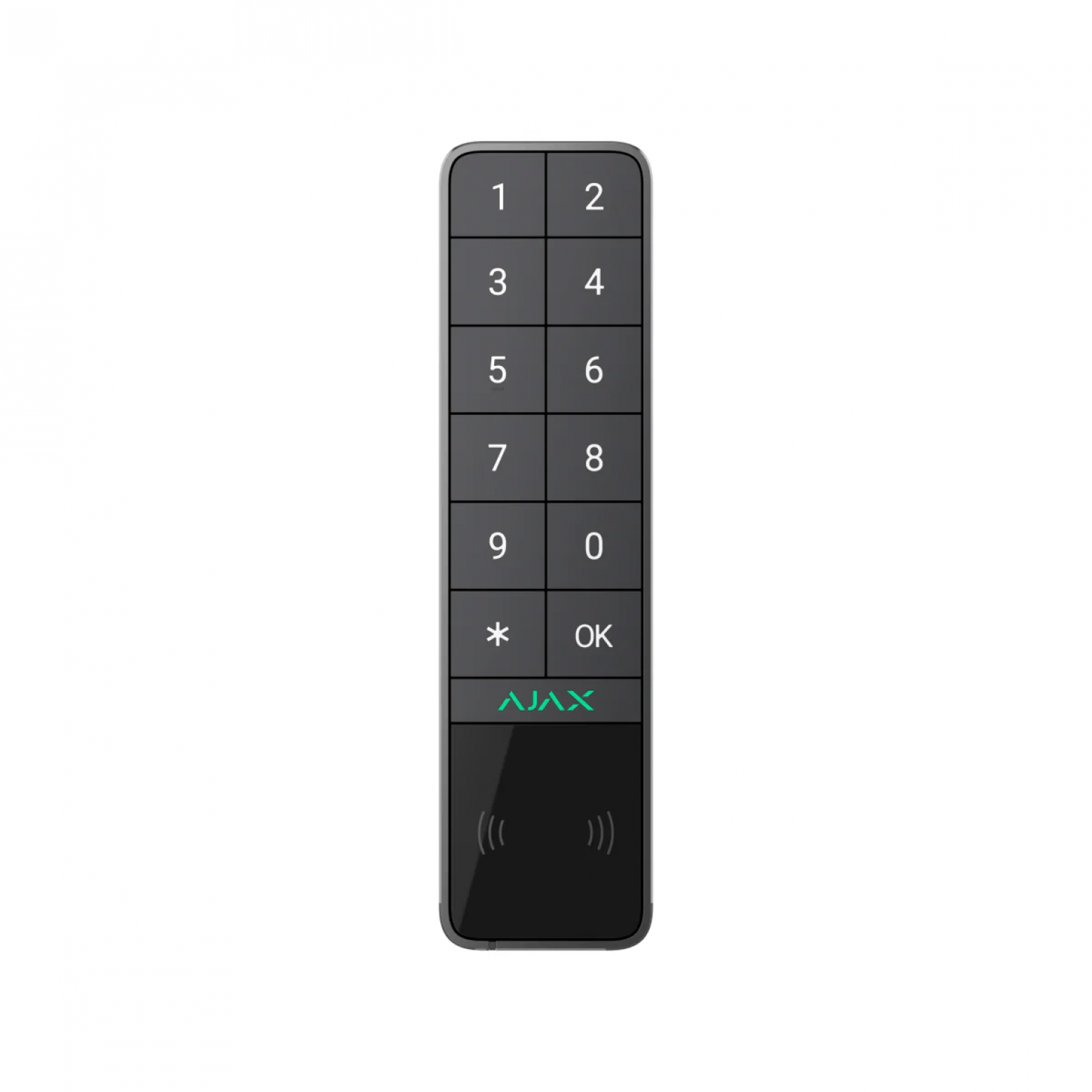 AJAX KeyPad Outdoor Jeweller kabellos mit DESFire und BLE Kartenleser Anthrazitgrau