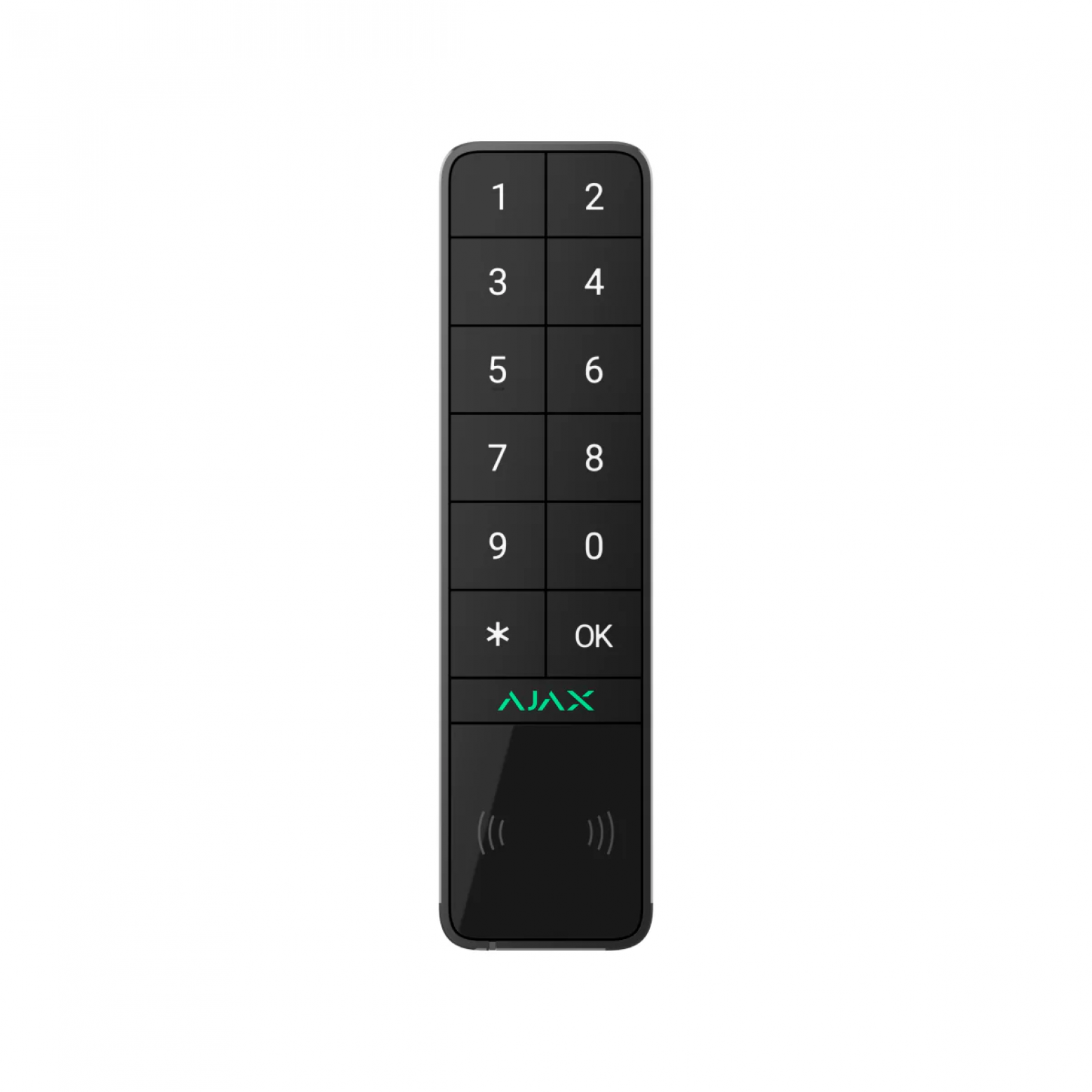 AJAX KeyPad Outdoor Jeweller kabellos mit DESFire und BLE Kartenleser Schwarz