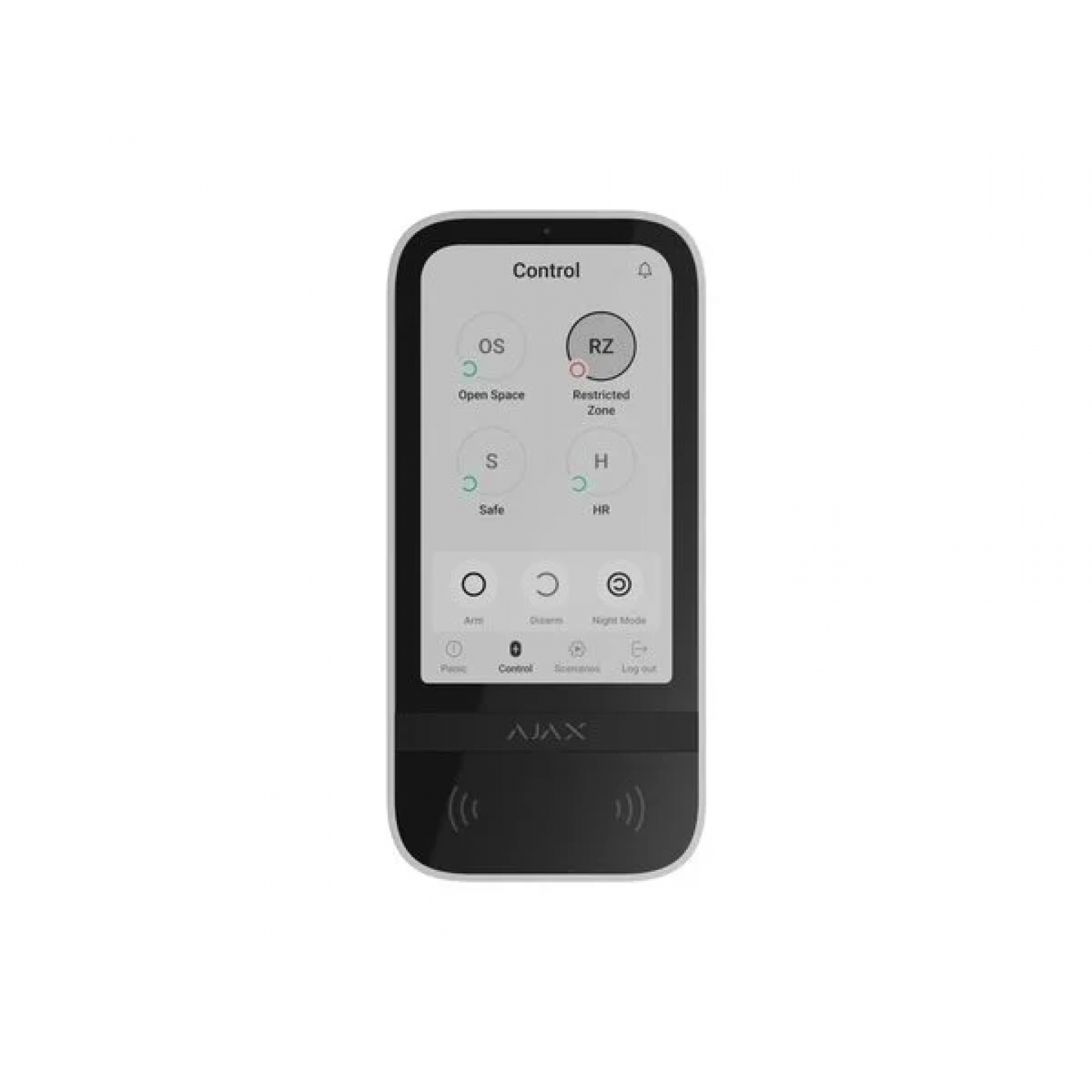 AJAX Wireless Touchscreen-Tastatur Weiß