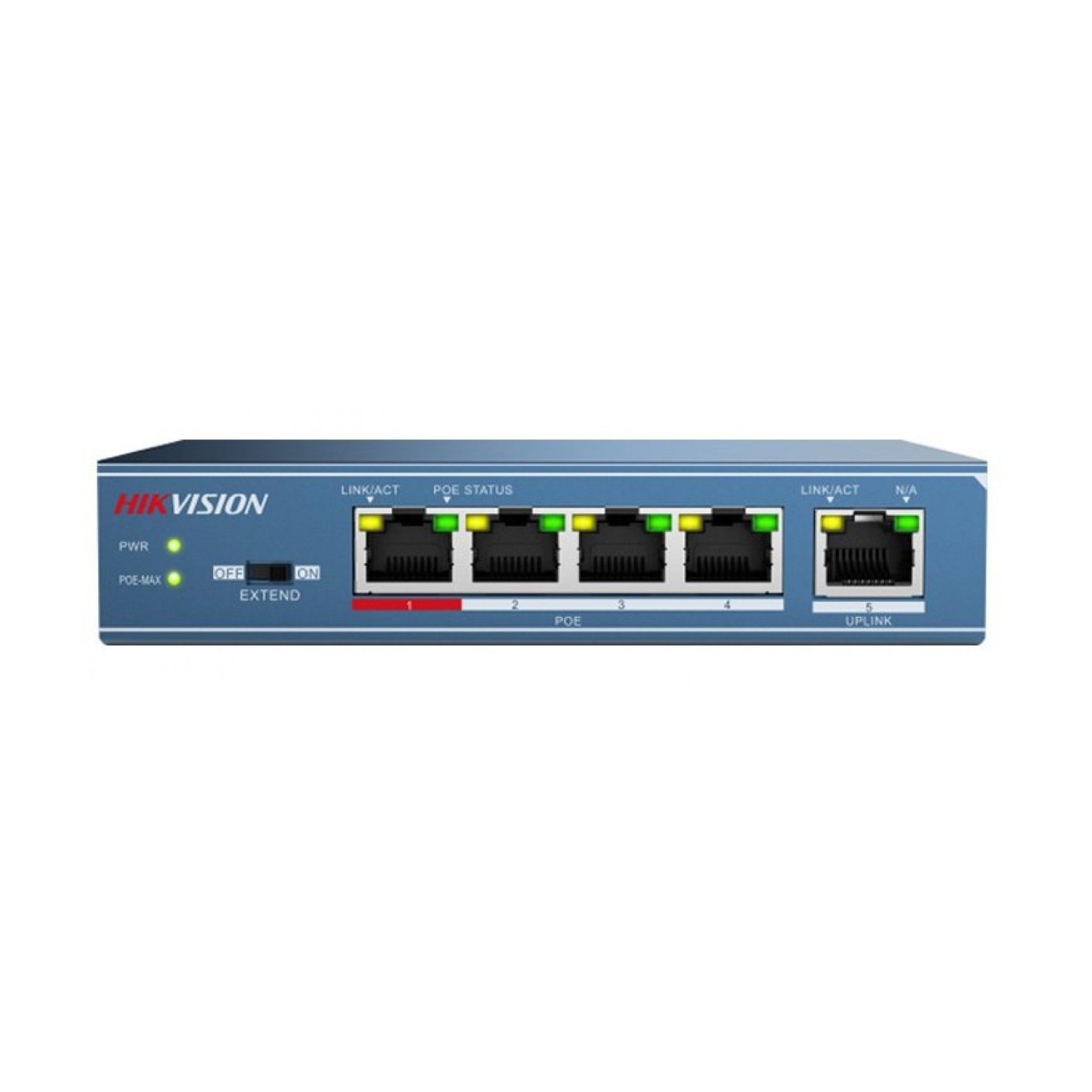 Hikvision DS-3E0505P-E 4-Kanal-PoE-Switch
