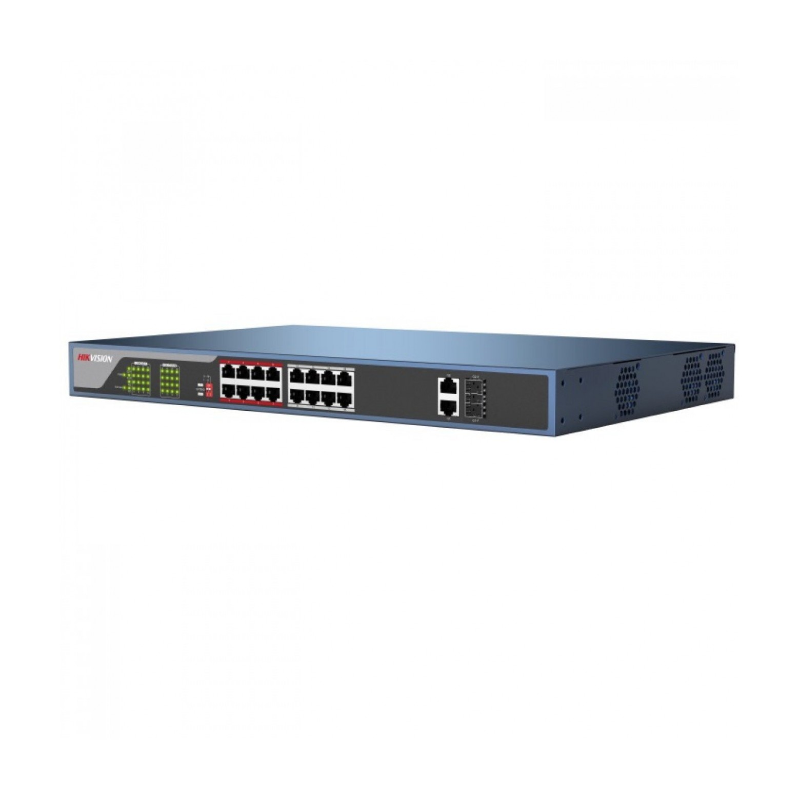 Hikvision DS-3E0318P-E Netzwerk-Switch 16 PoE-Ports 250 Meter PoE-Reichweite