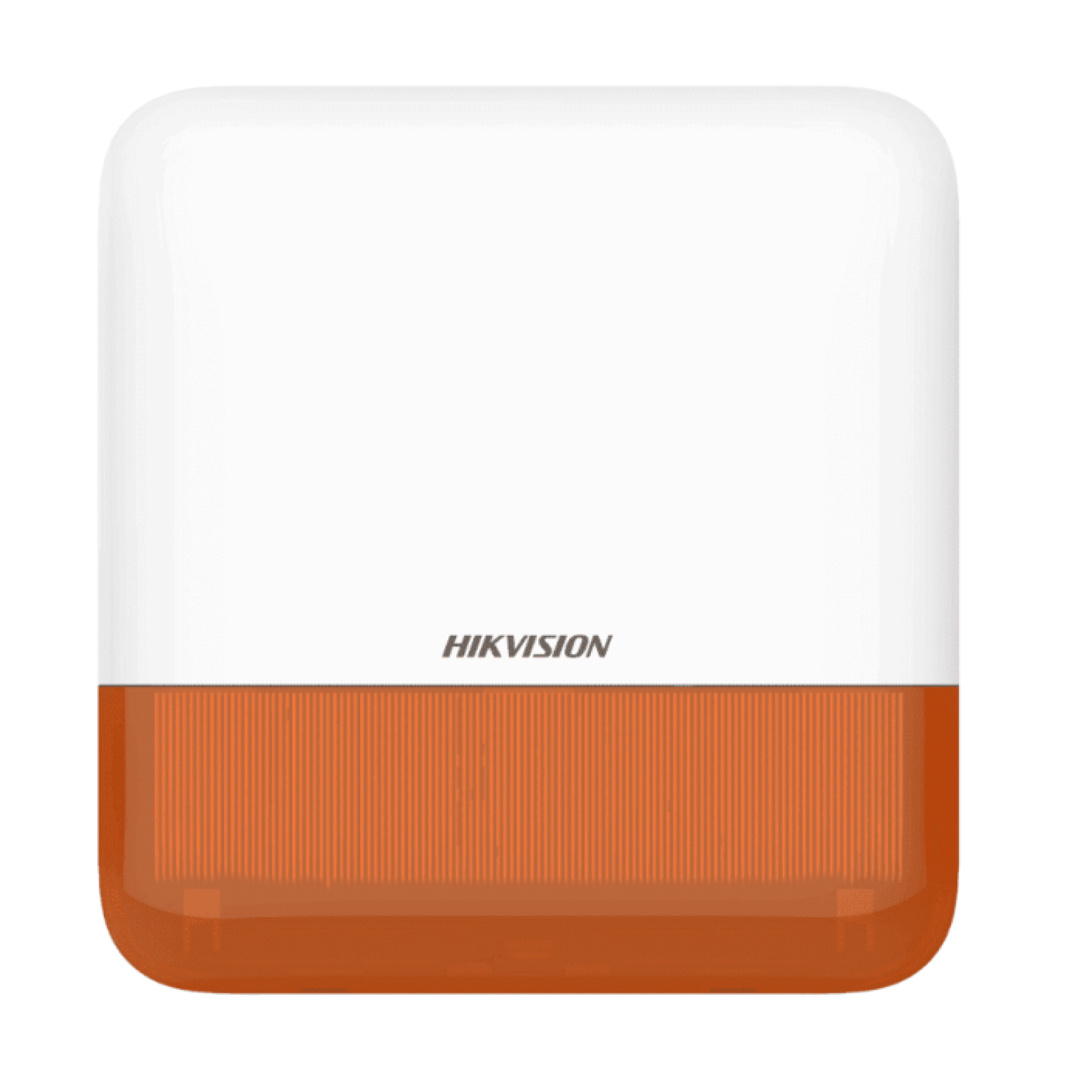 Hikvision DS-PS1-E-WE Drahtlose Außen-Sirene mit Blitzlicht Orange
