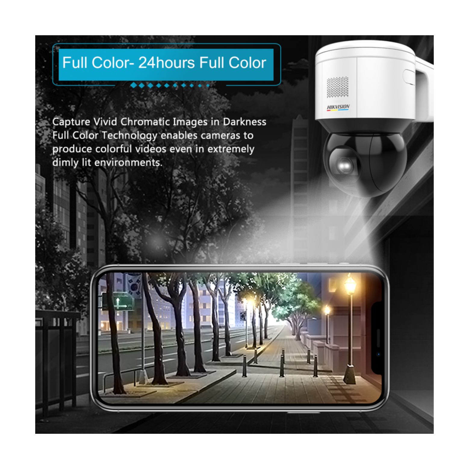 Hikvision DS-2DE3A400BW-DE - 4 Megapixel - ColorVu - Schwenk-Neige-Kamera
