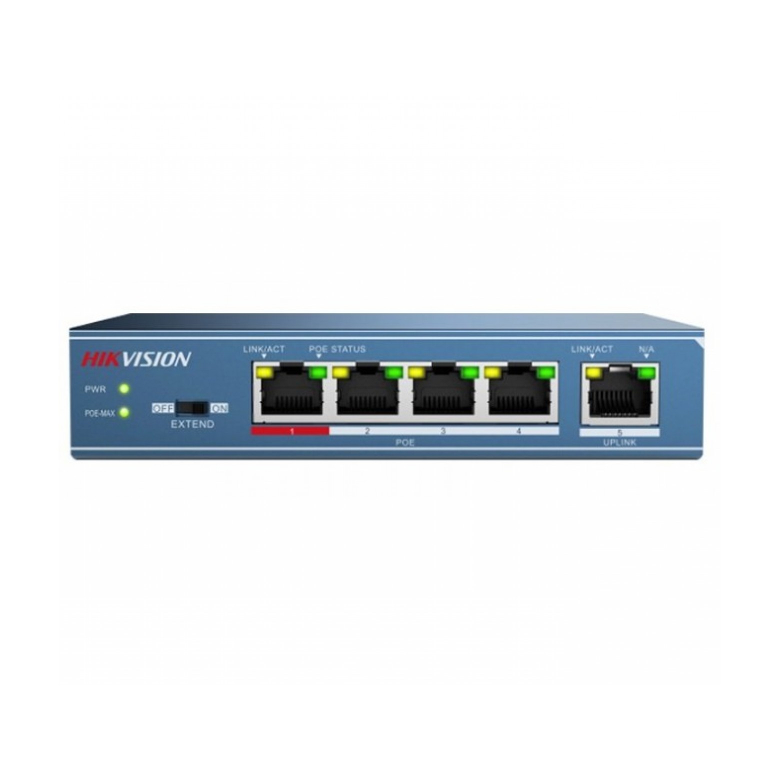 Hikvision DS-3E0505P-E, 5 Poorts, 4x PoE, Gigabit Unmanaged