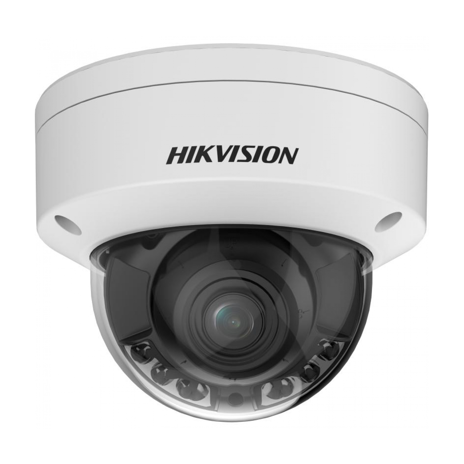 Hikvision - DS-2CD2187G2H-LISU - ColorVu Hybrid - AcuSense - Dome - 8MP - IP - Wit
