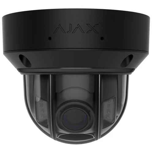 Ajax Systems – Dome – Varioobjektiv 2,8–12 mm – 8 Megapixel – IP-Kamera – Hybridbeleuchtung – Schwarz