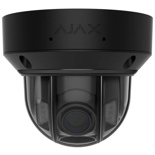 Ajax Systems – Dome – Varifocal 2.8-12mm – 5 Megapixel – IP-Kamera – Hybridbeleuchtung – Schwarz