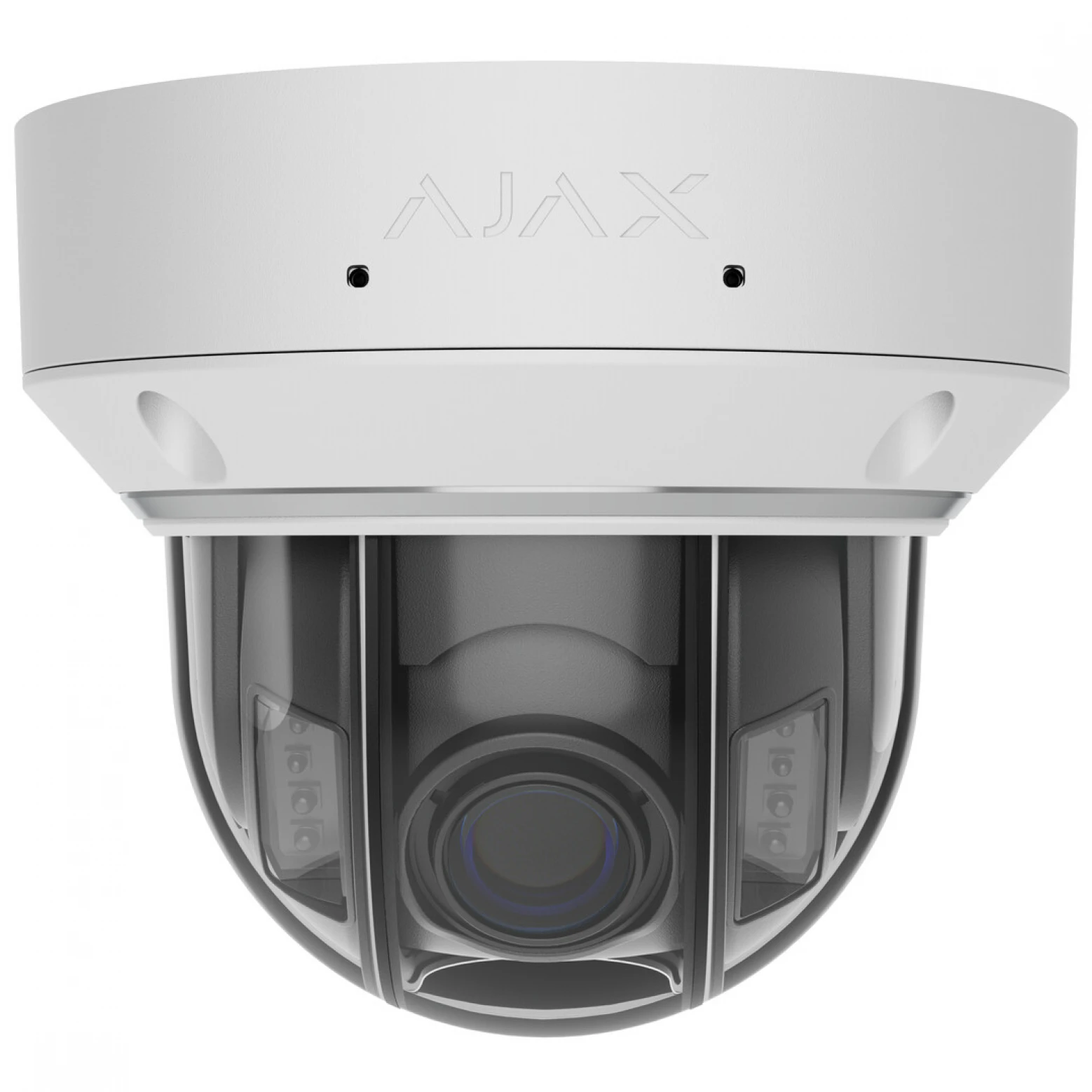 Ajax Systems – Dome – Varioobjektiv 2,8–12 mm – 8 Megapixel – IP-Kamera – Hybridbeleuchtung – Weiß