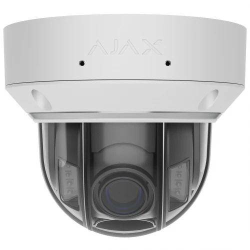 Ajax Systems – Dome – Varioobjektiv 2,8–12 mm – 5 Megapixel – IP-Kamera – Hybridbeleuchtung – Weiß