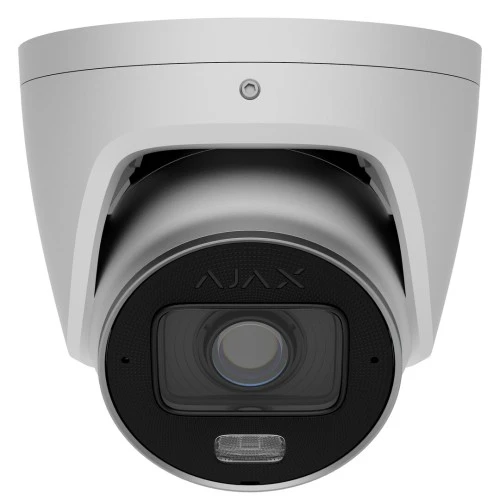 Ajax Systems – Turret – 8 Megapixel – IP-Kamera – Varioobjektiv 2,8–12 mm – Hybridbeleuchtung – Weiß