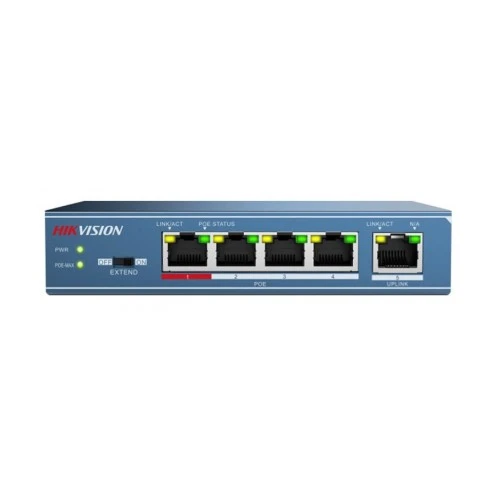 Hikvision DS-3E0505P-E 4-Kanal-PoE-Switch