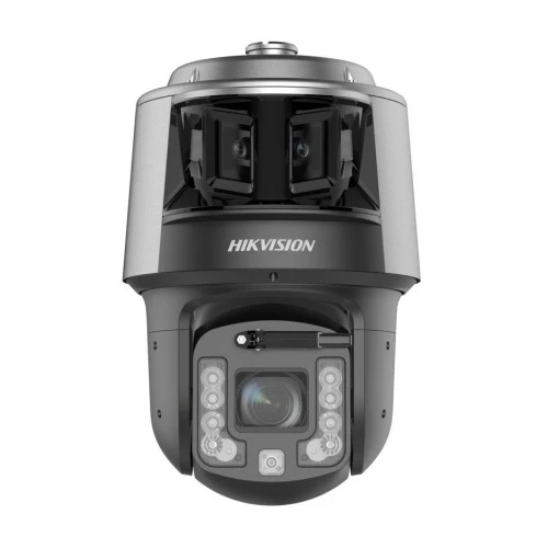 Hikvision DS-2SF7C442MXG2/LM-EL(W)(Y)/26 – 6-MP-TandemVu-Panoramakamera – 4-MP-DeepinViewX-PTZ – 42-facher optischer Zoom – 400 m IR – Auto Tracking 3.0