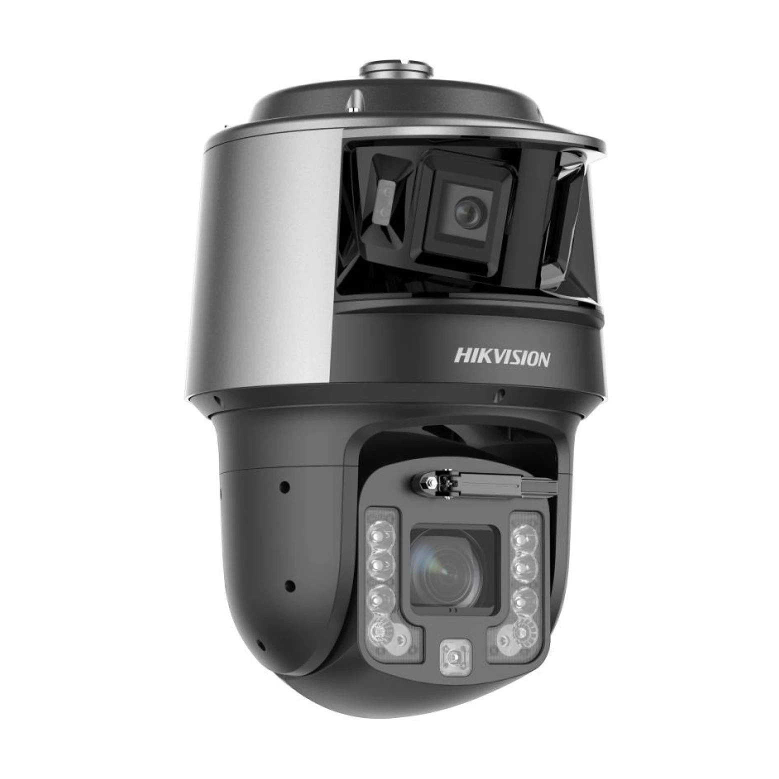 Hikvision DS-2SF7C442MXG2/LM-EL(W)(Y)/26 – 6-MP-TandemVu-Panoramakamera – 4-MP-DeepinViewX-PTZ – 42-facher optischer Zoom – 400 m IR – Auto Tracking 3.0