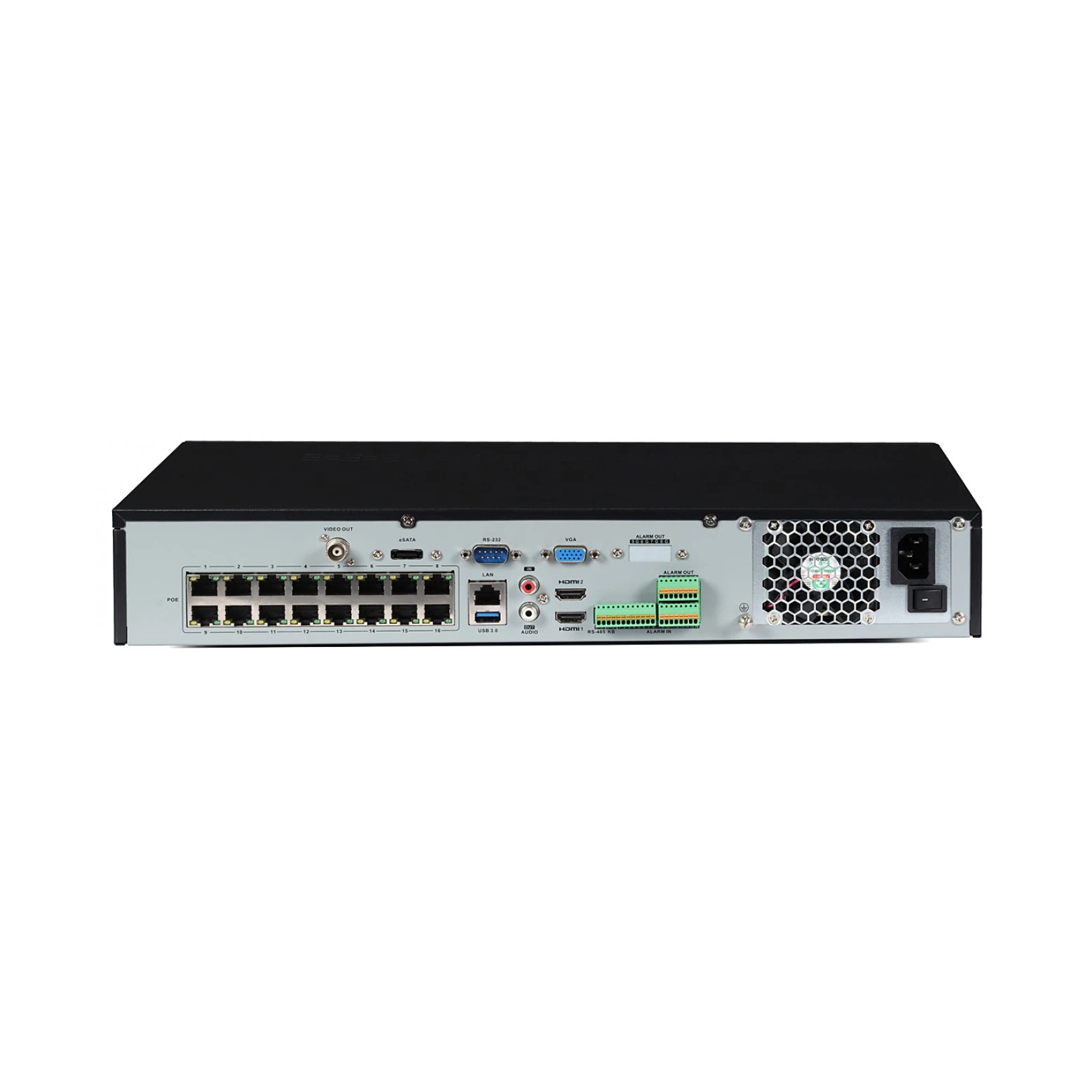 Hikvision DS-7716NXI-I4/16P/S - AcuSense - NVR - 16 Kanäle - 4K-Rekorder - bis zu 12mp - 4x SATA - 16x PoE