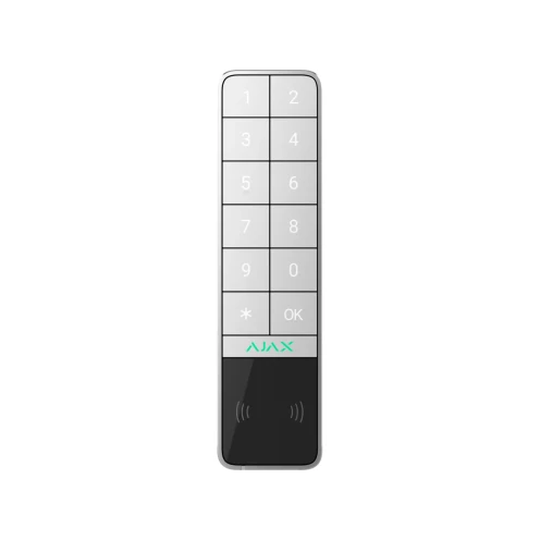 AJAX KeyPad Outdoor Juwelier kabellos mit DESFire und BLE Kartenleser Weiß