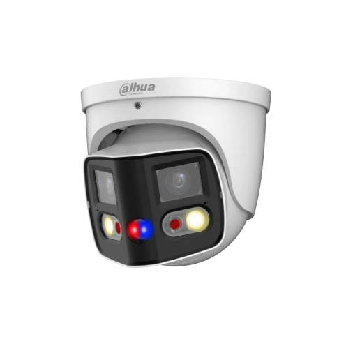 Dahua IPC-PDW3849P-A180-AS-PV - WizSense - Panorama 180° Grad - Tioc - Dual-Lens - Turret - 8Mp - Wit