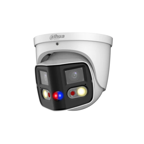 Dahua IPC-PDW3849P-A180-AS-PV - WizSense - Panorama 180° Grad - Tioc - Dual-Lens - Turret - 8Mp - Wit