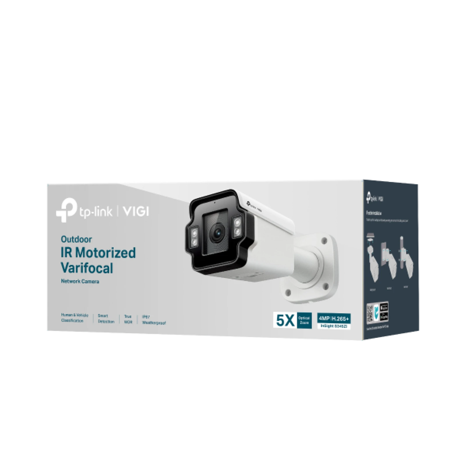 VIGI By TP-link – InSight S345ZI – 4 MP – IR – motorisiertes Varioobjektiv – KI – Bullet-Kamera – Weiß